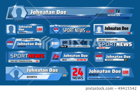 Breaking sport news television header TV backdrops 49415542