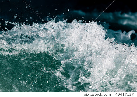 Stormy waves in the ocean as a background 49417137