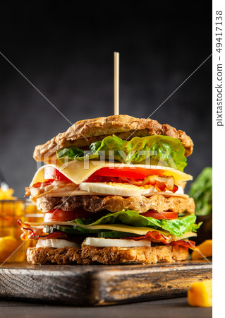 Tall club sandwich 49417138