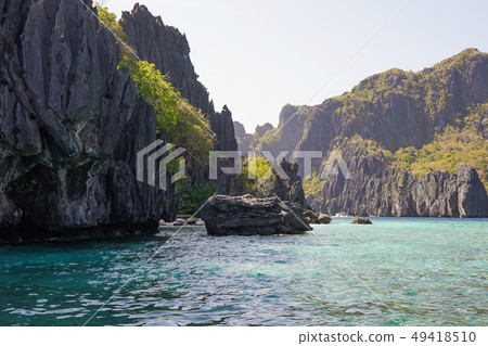 Beautiful landscape scenery in El Nido, Beautiful landscape scenery in El Nido, 49418510