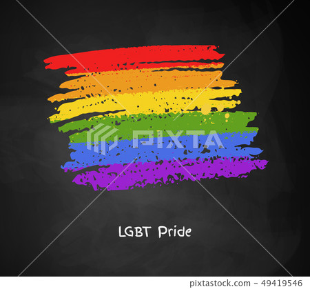 Banner In Rainbow Lgbt Flag Colors Stock Illustration 49419546