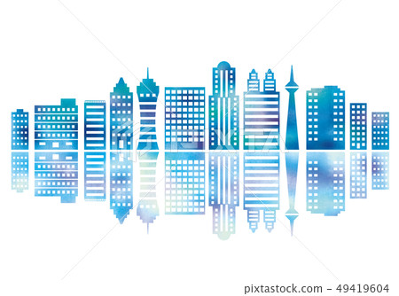 辦公樓水彩 49419604