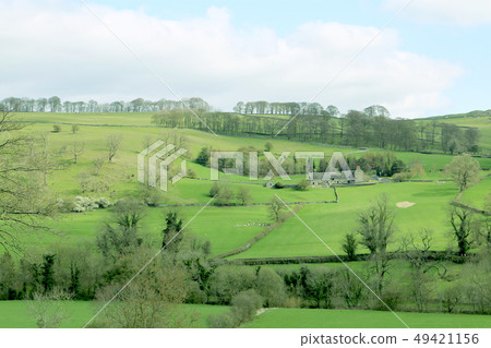 Countryside and natural scenery of beautiful UK peak district 49421156