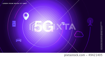 5G technology, future technology background, big data background 5G technology, future technology background, big data background 49421405