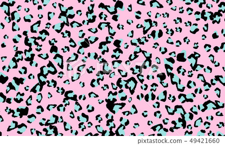 Pink leopard print design. Animal skin pattern. 49421660