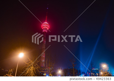 The Central Radio and Television Tower at night The Central Radio and Television Tower at night 49423363