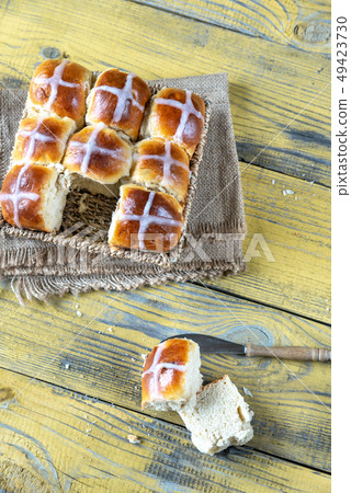 Homemade hot cross buns Homemade hot cross buns 49423730
