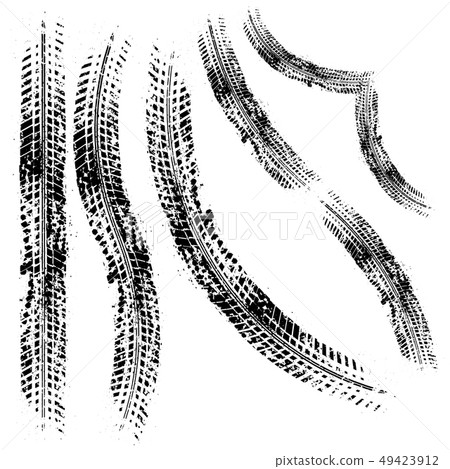 Different tire tracks six Different tire tracks six 49423912