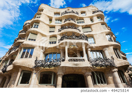 Casa Mila building in Barcelona Casa Mila building in Barcelona 49425814
