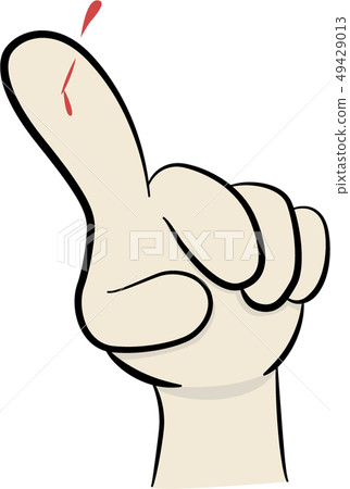 用手指剪 49429013