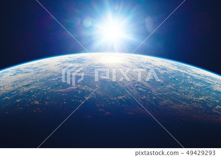Earth and the sun 49429293