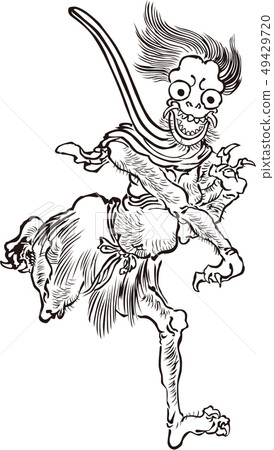 Ukiyoe Yokai part 7 black and white Ukiyoe Yokai part 7 black and white 49429720