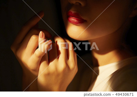 Female body parts at hand Female body parts at hand 49430671