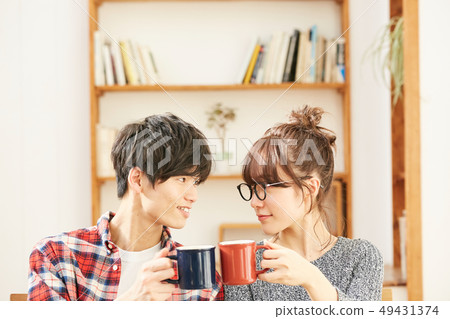 Couple lifestyle tea time 49431374