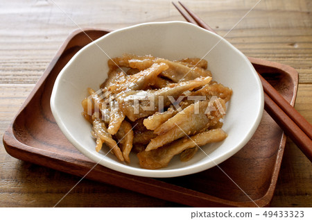 Boiled burdock with sweet and spicy 49433323