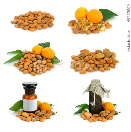 Apricot stone. Apricot stone. 49435009