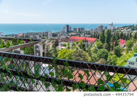 View of city of Sochi from the observation deck. Russia 49435794