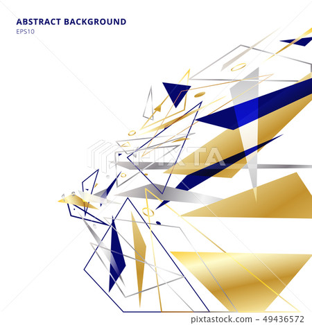 Abstract polygonal geometric triangles shapes and 49436572