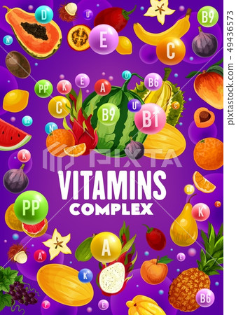 Tropical fruits and berries sources of vitamins 49436573