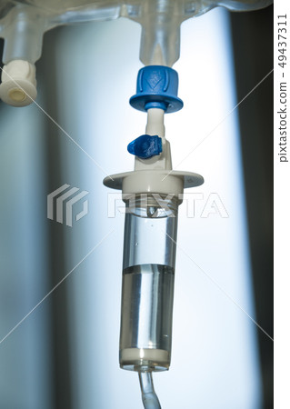 Intravenous drip equipment in hospital 49437311