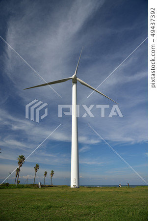 Power generation windmills in Shizuoka Hamaoka Power generation windmills in Shizuoka Hamaoka 49437392