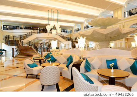 Lobby interior of the luxury hotel 49438266