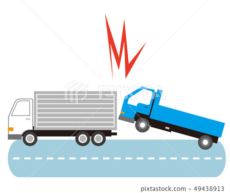 Car car driving truck accident car accident 49438913