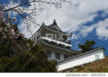 Owari Ohno castle in spring Owari Ohno castle in spring 49439534