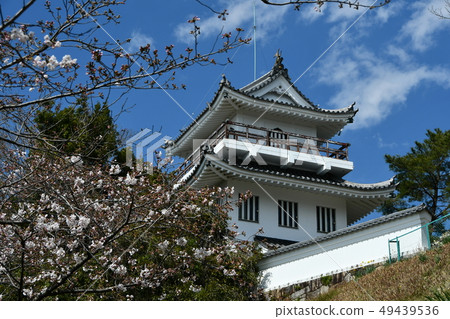 Owari Ohno castle in spring Owari Ohno castle in spring 49439536