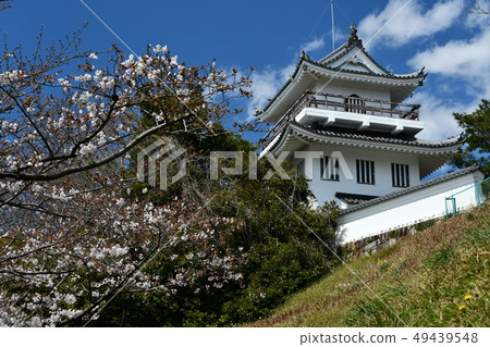 Owari Ohno castle in spring Owari Ohno castle in spring 49439548