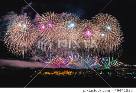 Ojiya Fireworks Fireworks and Night View Ojiya Fireworks Fireworks and Night View 49441883