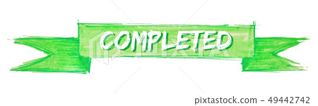 completed ribbon - Stock Illustration [49442742] - PIXTA