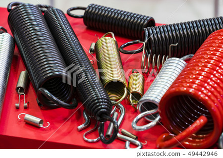 Multicolored metal of different sizes car springs Multicolored metal of different sizes car springs 49442946