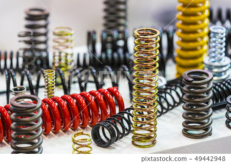 Multicolored metal of different sizes car springs Multicolored metal of different sizes car springs 49442948