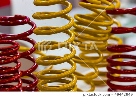 Multicolored metal of different sizes car springs 49442949