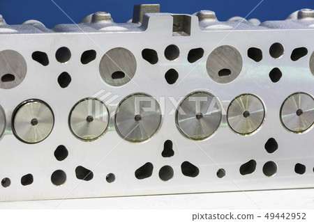 Metal spare parts for cars new shot close-up. 49442952