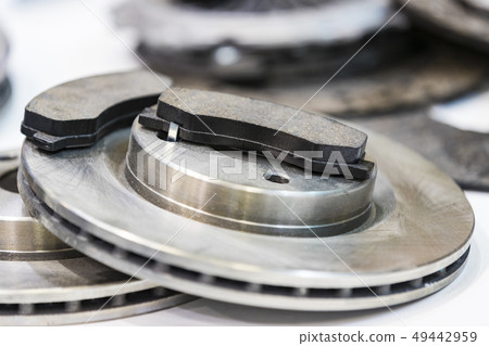 Metal spare parts for cars new shot close-up. Metal spare parts for cars new shot close-up. 49442959