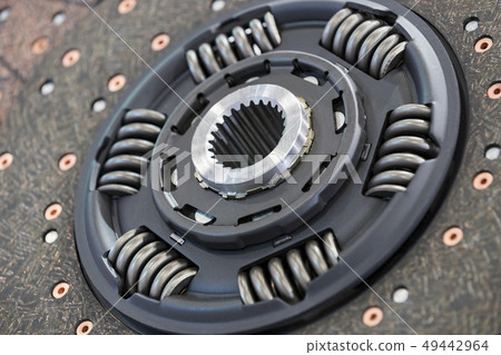 Metal spare parts for cars new shot close-up. 49442964