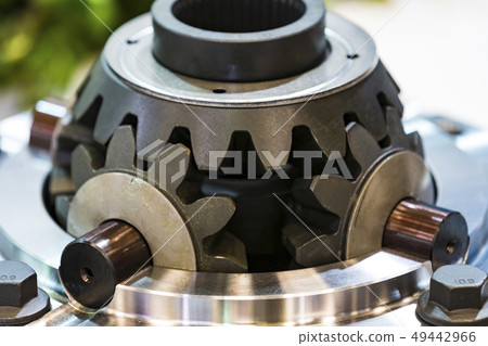 Metal spare parts for cars new shot close-up. 49442966