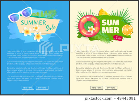 Summer Summertime Sale Online Web Banner Vector 49443091