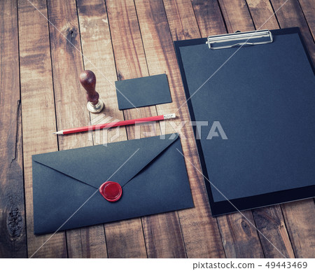 Black stationery set 49443469