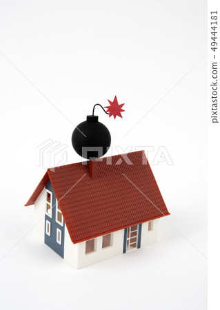 Bomb and house Bomb and house 49444181