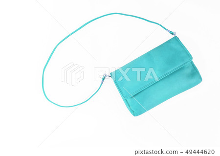 colorful fashionable clutch bag isolated on white 49444620