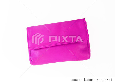 colorful fashionable clutch bag isolated on white colorful fashionable clutch bag isolated on white 49444621