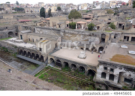 Panoramic view of Ercolano ruins-3 Panoramic view of Ercolano ruins-3 49445601