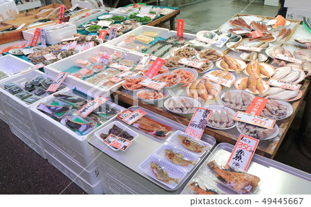 Fish in the Omi Town Market in Kanazawa City, Ishikawa Prefecture 49445667
