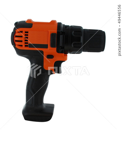 Battery screwdriver or drill isolated over white Battery screwdriver or drill isolated over white 49446556