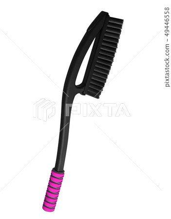 brush with scraper for cleaning car from snow and brush with scraper for cleaning car from snow and 49446558