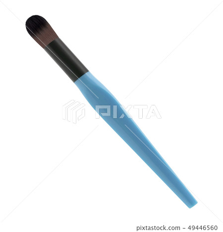 make up brush powder blusher isolated on white make up brush powder blusher isolated on white 49446560
