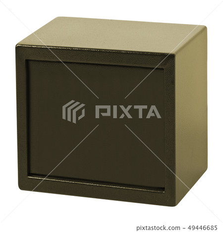 The metal safe on a white background The metal safe on a white background 49446685